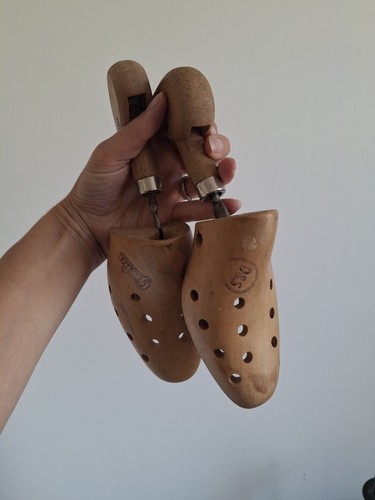 Vintage pair geoha wooden - vintage,