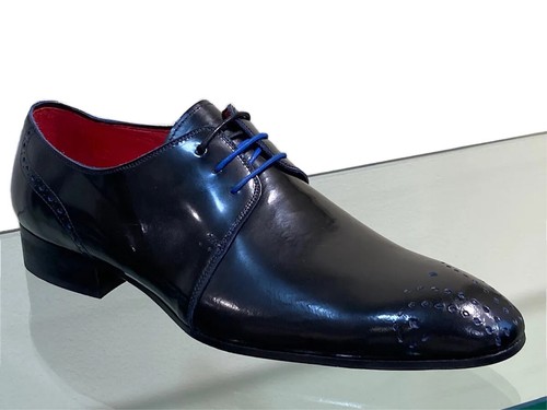 Men black shiny calf smart - men's,
