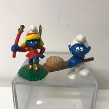 McDonald’s Smurf Figures x2 – Happy Meal Toys | Collectible Lot