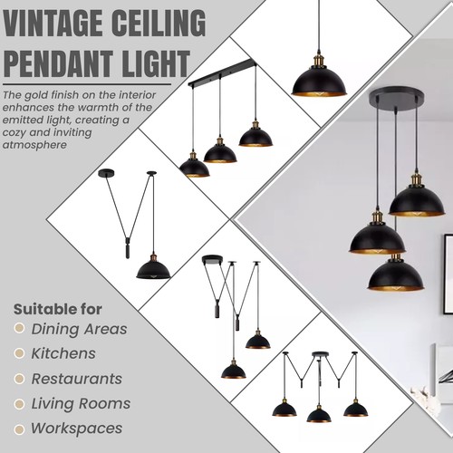 Black pendant light fitting - black,