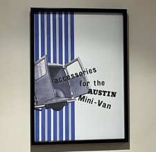 BMC Austin Mini Van Mk1 Approved Accessories 60s Garage Man Cave Wall Art Poster