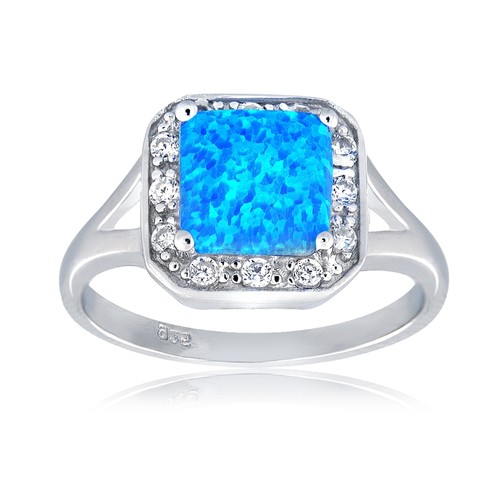 Sterling silver created blue - sterling,