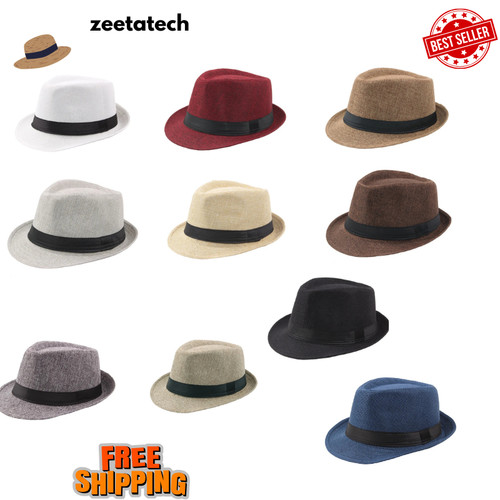 Mens fedora hat trilby summer - mens,