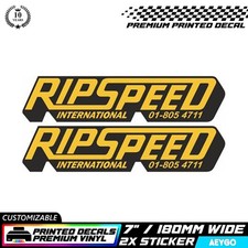 2x RIP SPEED Vinyl Sticker