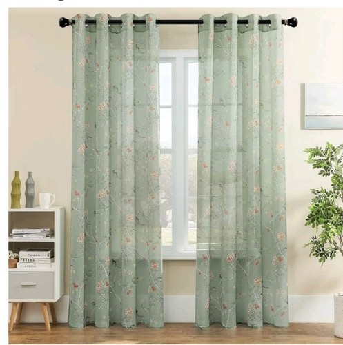 Xtmyi leaf green sheer - leaf,