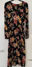 ZARA Black Floral Maxi Dress