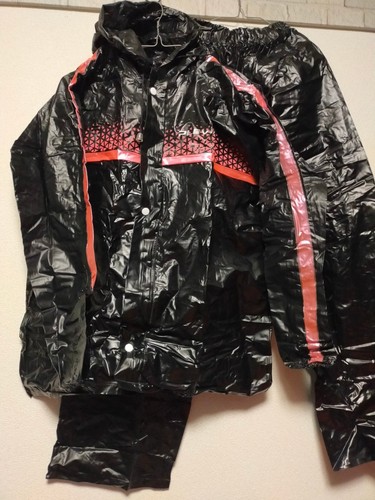 Black with pink stripe - , jacket