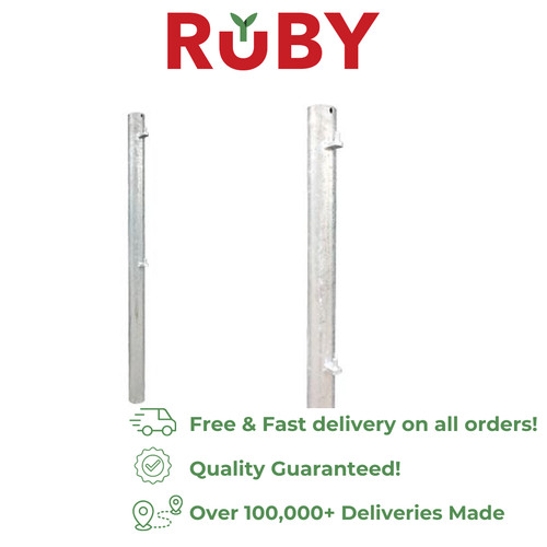 Metal gate posts hanging ruby - metal,