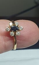 Sapphire and diamond ring