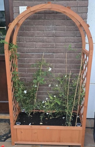 Wooden garden arch planter - garden, box