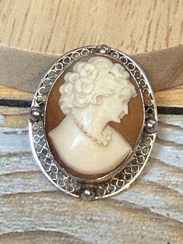 Sterling shell cameo 5 - cameo, 1.5”