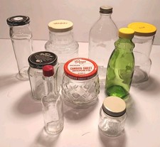 Lot of 9 Vintage Glass Food