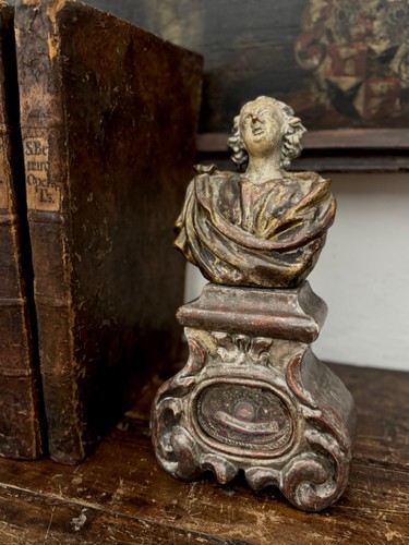 Baroque relic bust wooden - baroque,