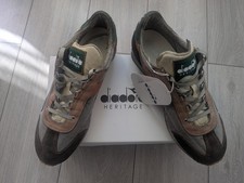 Diadora Heritage Equipe Dirty Stonewash Vintage Trainers UK Size 9.5
