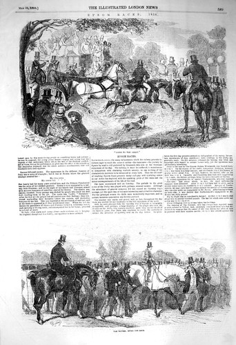 Original old antique print - old,