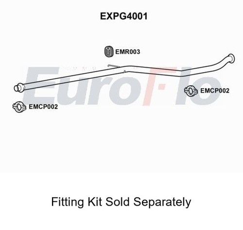 Rear muffler silencer insert - rear,