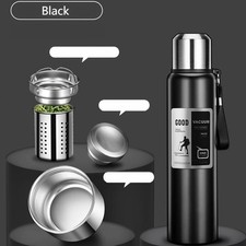 316 Stainless Steel Thermos Bottle 24hours hot Outdoor &Hiking 0.6-2L