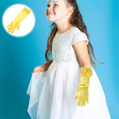 Pair flower girl gloves - ,