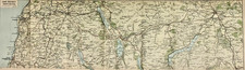The Lake District Map (North Section) 1930 Vintage Panoramic Map