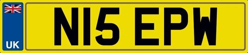 Nice initials number plate - initials,
