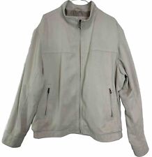 MARKS & SPENCER JACKET XL ALMOND BEIGE MENS COLLEZIONE Zip Up  Harrington