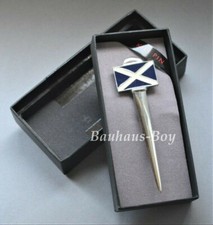 KILT PIN PEWTER SALTIRE FLAG