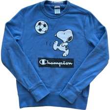 Champion x Todd Snyder Sweatshirt Small Blue Snoopy Peanuts Size M