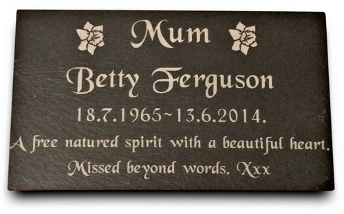 Personalised engraved slate - personalised,
