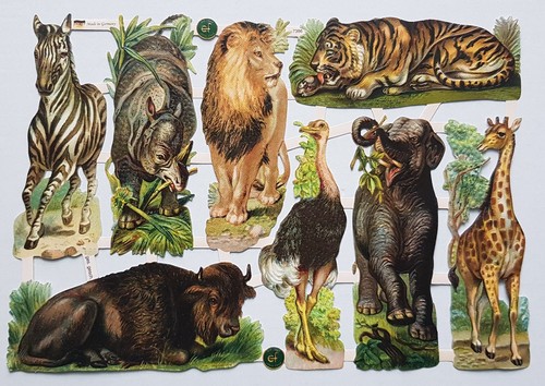 Jungle animals paper - animals, scraps