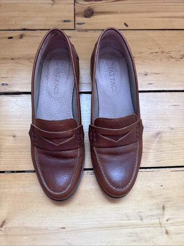 Women fat face tan loafers - fat,