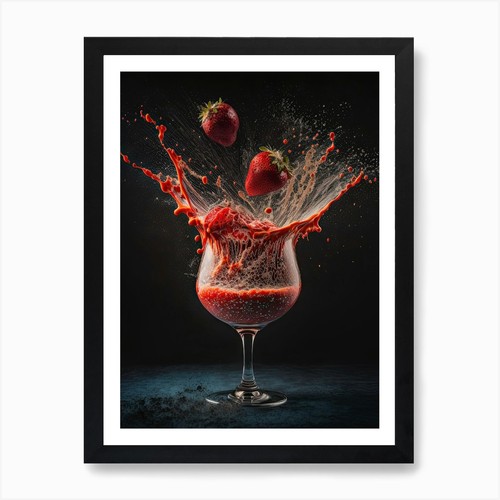 Strawberry daiquiri cocktail - strawberry,