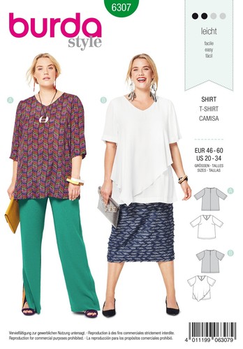 Burda style plus size top - style,
