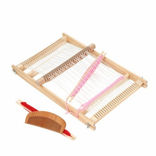 Wooden weaving loom - weaving,