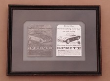 Austin Healey Sprite MK1 1959 Advert Letterpress Printing Printers Press Block