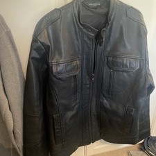 Full Circle Mens Leather Jacket Size Large