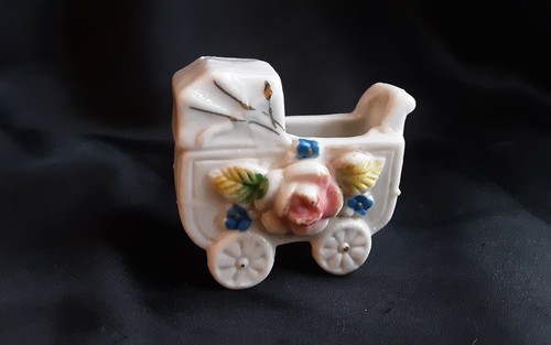 Baby carriage porcelain - baby,