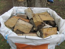 Dry Seasoned Firewood Logs - 2 Builders Bulk Bags - Fire, Log Burner, Barbeque