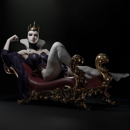 Evil queen printed resin - evil, 3d