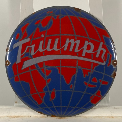 Triumph advertising sign - advertising,