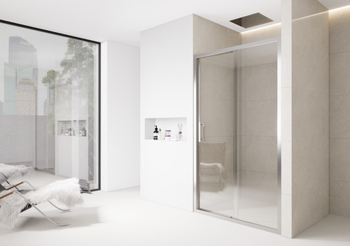 Bathroom sliding door shower - bathroom,