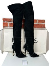 Reiss leather boots over knee - boots,