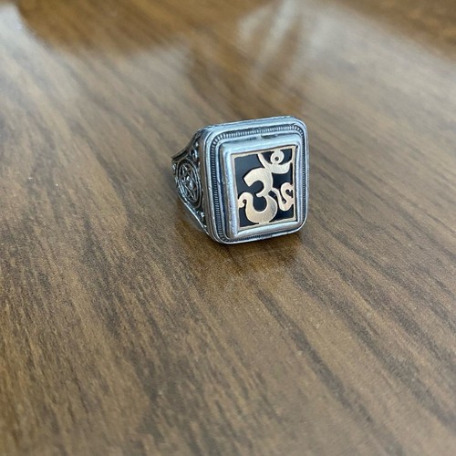 Silver signet ring men - ring, with