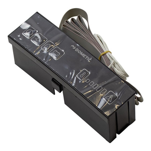 Control panel with temperature