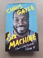 CHRIS GAYLE WEST INDIES CRICKET LEGEND HAND-SIGNED HARDBACK "SIX MACHINE"