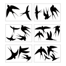 Swallow Stickers 6 Sheets