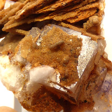 Fluorite Smithsonite Baryte Coldstones Quarry Yorkshire UK Mineral Specimen 44mm