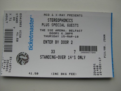 Stereophonics belfast - ,