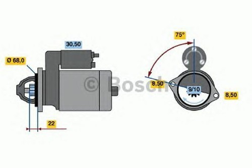 New engine starter motor - starter, oe