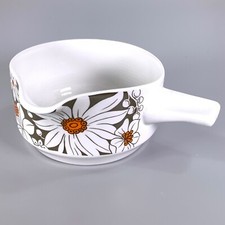 Midwinter Michaelmas Gravy Sauce Boat Flat Handle Jessie Tait MCM Staffordshire