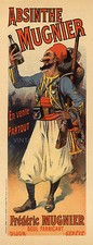 Absinthe Mugnier 1895 Vintage Liquor French Advertising Matte Poster Print 28x72